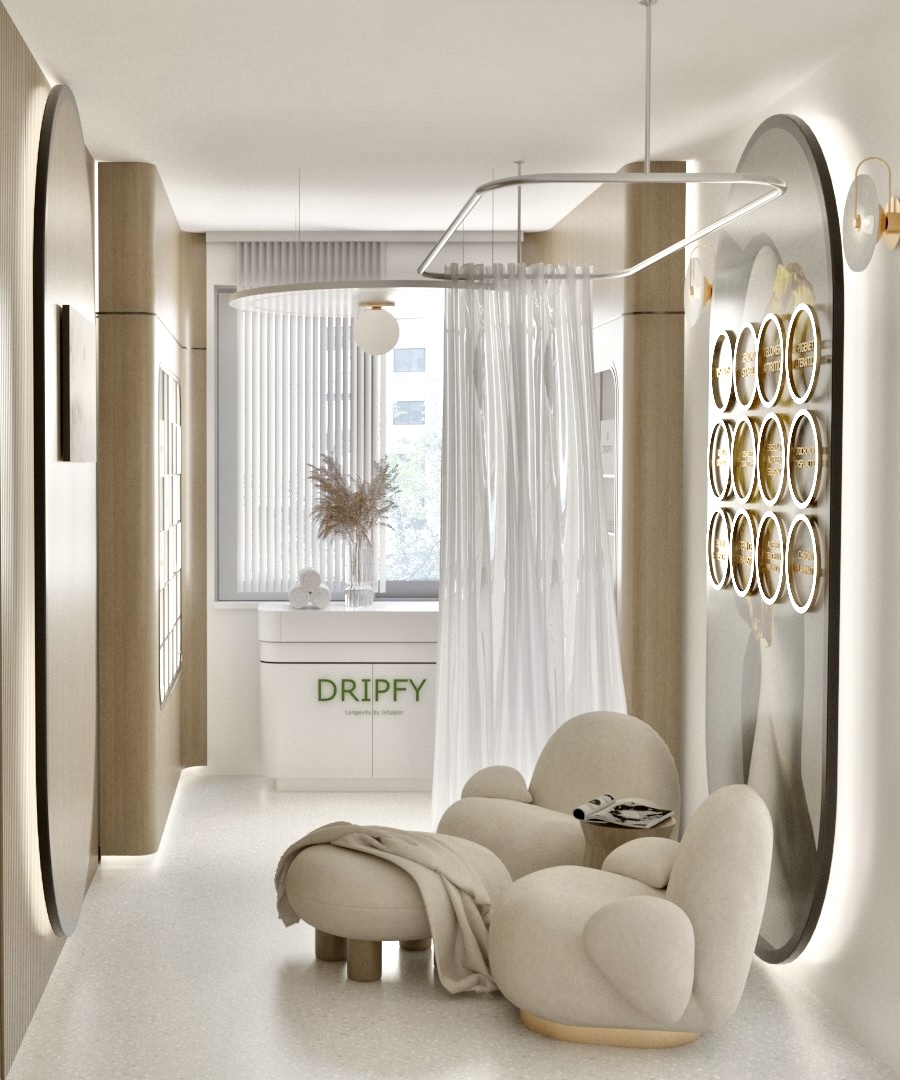 Dripfy Clinic Corner-ISTANBUL — interior architecture project by Sabina Malikova Design Office